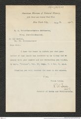 Nachlass Franz Steindachner, Brief von R. W. Ioner an Franz Steindachner (08.07.1907), Inv.Nr. 251.01, Seite 1